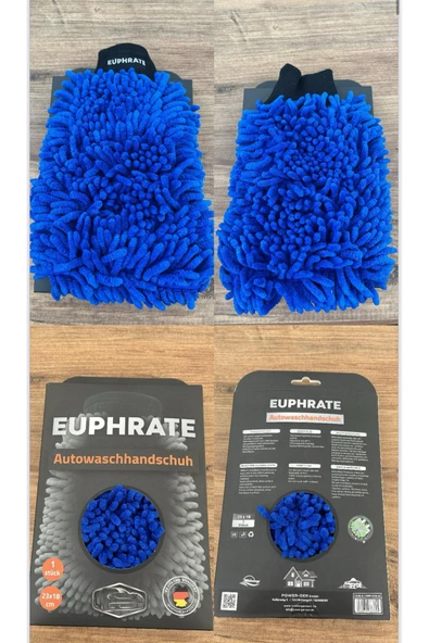 EUPHRATE KFZ Alman Üretim 3695 23x18 Cm Mikrofiber Oto Yıkama Eldiveni