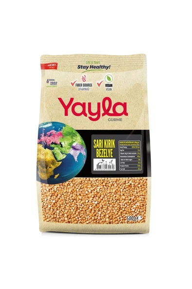 Yayla Gurme Sarı Kırık Bezelye 500 Gr