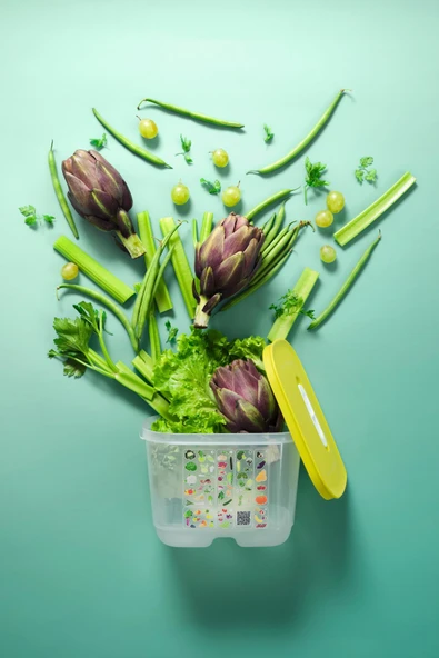 Tupperware Sera Serisi Yüksek Gövdeli Meyve Ve Sebze Saklama Kabı Limon 1.8 Lt - 5