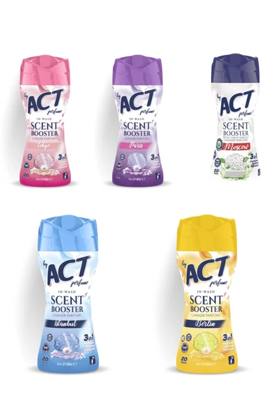 BY ACT Çamaşır Parfümü İstanbul-Belin-Tokyo-Paris-Moscow 5x210 gr - 2