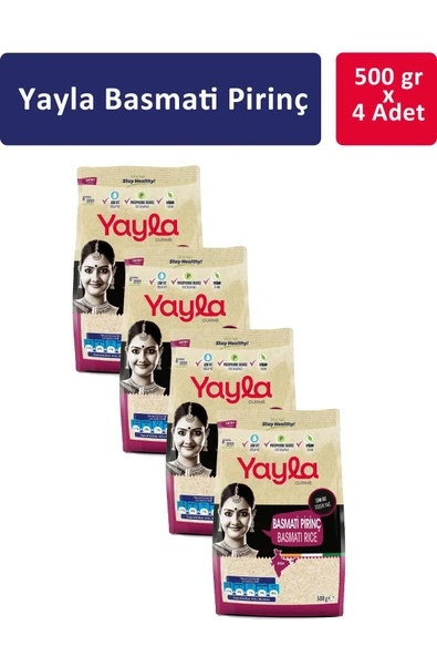Yayla Basmati Pirinç 500 gr x 4 Adet - 1