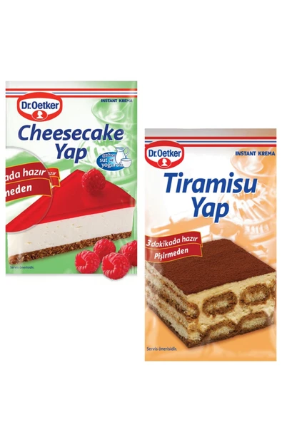 Dr. Oetker Cheesecake Yap 222 Gr+ Tiramisu Yap 127 Gr