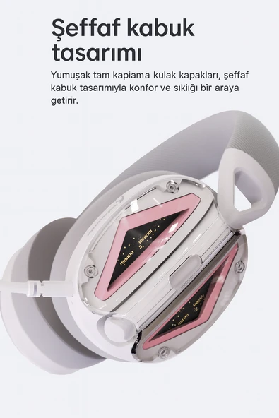 MyBlack BE46 Kablosuz Mikrofonlu Kulaklık 36 Saat Uzun Pil Ömrü Oyun ve Müzik Kulaklığı - Resim 4