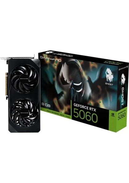 Gainward Geforce RTX5060 Ghost 8gb Gddr7 128BIT (Oyuncu) Ekran Kartı