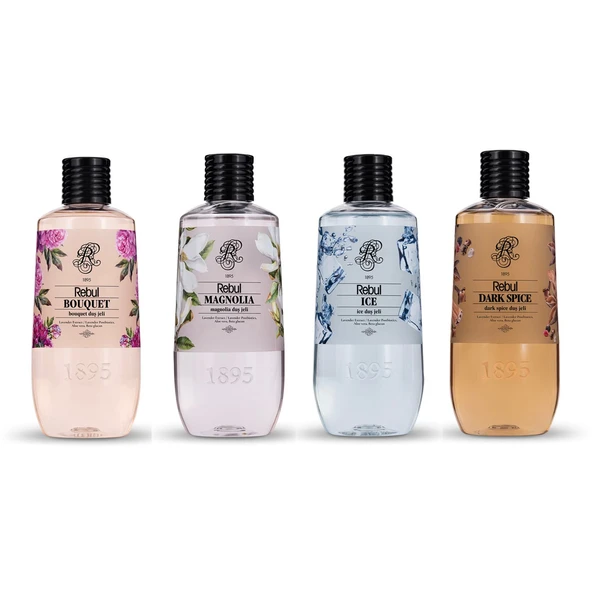 Rebul Duş Jeli 500 ml Magnolia-Ice-Dark Space-Bouquet 4 lü Karma Set ürün görseli 1