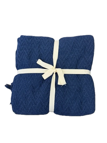 Aryıldız Püsküllü Tv Battaniye Tek Kişilik 150x200cm Lacivert