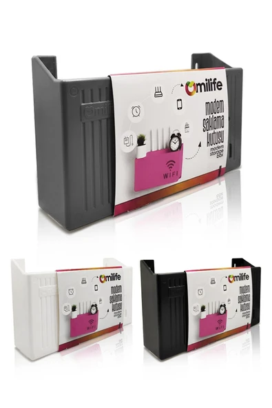 Duvara Asılabilir Modem Wifi Saklama Kutusu – Pleksi Minimalist Tasarım 25x15x6 cm - Resim 11