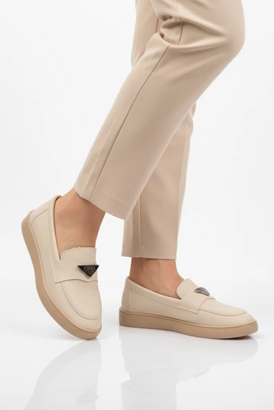 Ayakmod Bej Hafif Esnek Kadın Casual Ayakkabı B-01 Z ürün görseli