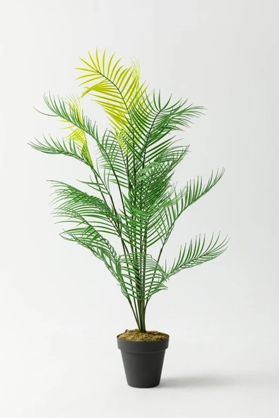 Yapay Ağaç Areka Ağacı Palmiye Ağacı Salon Bitkisi Yapay Areka 130 Cm 20 Yaprak