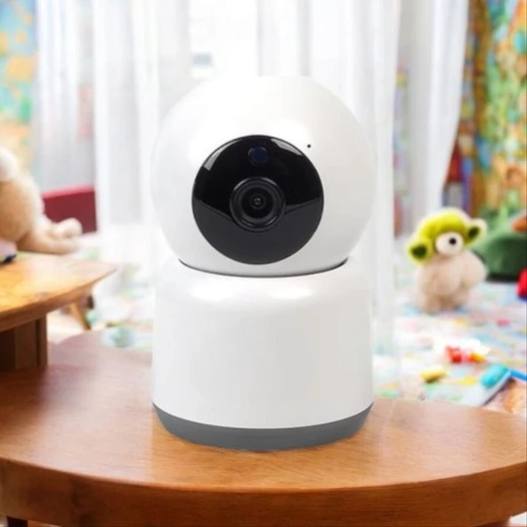 360 Derece Dönebilen Full HD - 1080P Wi - Fi Akıllı IP Kamera Bebek Odası, Salon, Güvenlik  Kamerası - 5