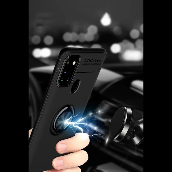 Samsung Galaxy M31 Kılıf Range Yüzüklü Silikon - Resim 5