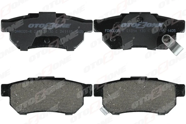 ARKA FREN BALATA HONDA CIVIC 1.6L B16A2 VTEC 16v 160hp EK4 kasa 96-98 / JAZZ 1.4L GD GE 02- / CIT Y 1.4L L13Z1 08- 43022SR3G00 43022TG0T00 43022TF0G00 ürün görseli 1