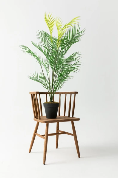 Yapay Ağaç Areka Ağacı Palmiye Ağacı Salon Bitkisi Yapay Areka 130 Cm 20 Yaprak - 6