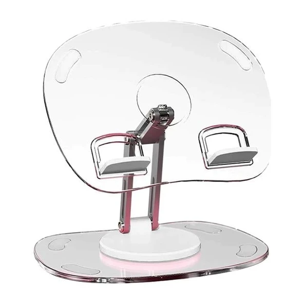 PowerMaster PM-24571 Q16 360 Derece Hareketli Şeffaf Ipad Tablet Ve Telefon Tutucu Stand