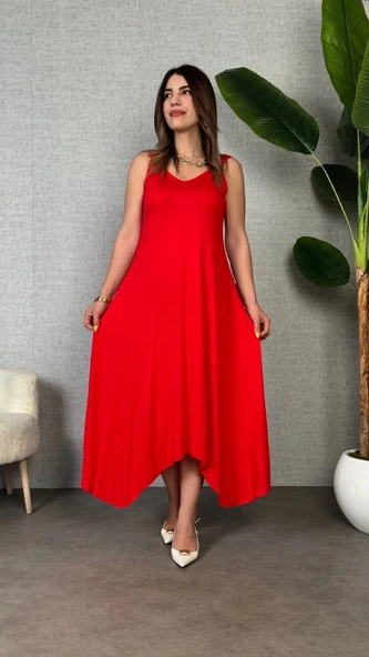 MDB Kadın Omuz Askılı Toka Detay axi Boy Elbise ürün görseli 1