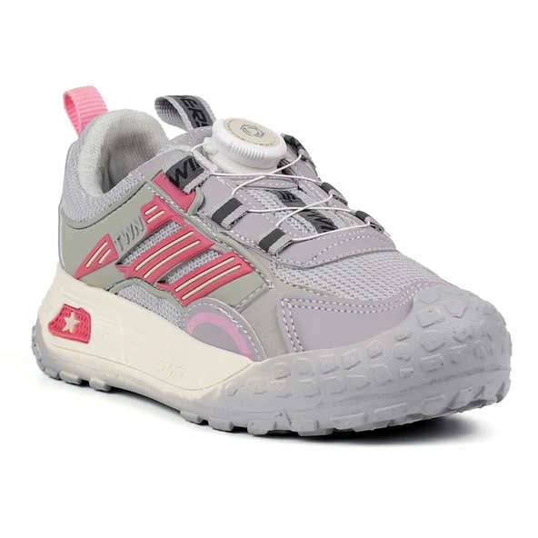 Kız Çocuk Buz Pembe Günlük Spor Ayakkabı | Rahat Yürüyüş ve Koşu Sneaker - Şık ve Dayanıklı Tasarım - Resim 8