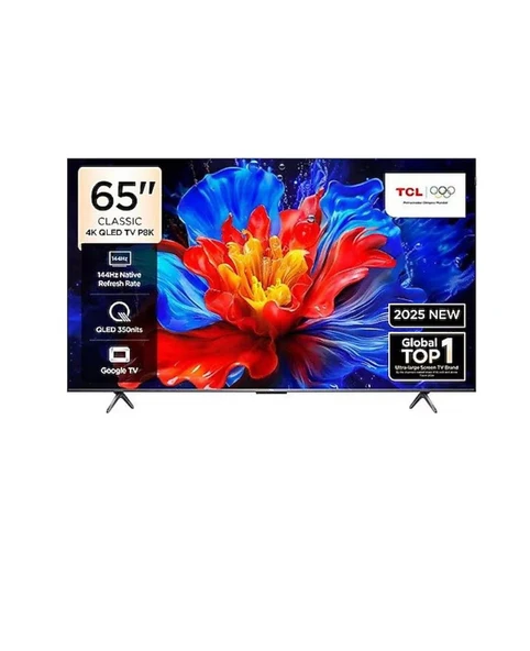 TCL 65P8K 4K Ultra HD 65" 165 Ekran Uydu Alıcılı Google Smart QLED TV ürün görseli 1