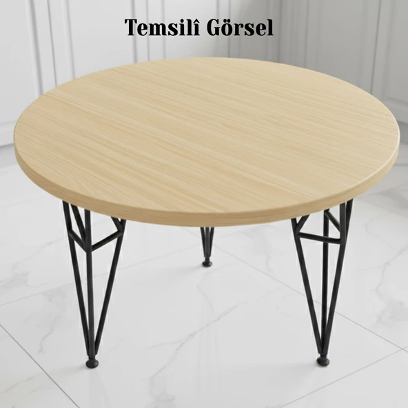 Rüzgar Siyah Metal Sehpa Masa Ayağı 41 cm Dayanıklı Mobilya Orta Zigon Destek Yükseltici Ayak Modeli - Resim 3