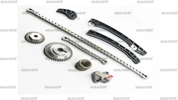 EKSANTRİK ZİNCİR SETİ QASHQAI 07-14 / HR15DE / HR16DE / NOTE 07-10 / JUKE 10-15 1.6 BENZİNLİ (9 PARÇA) 13021ED000 - Resim 3