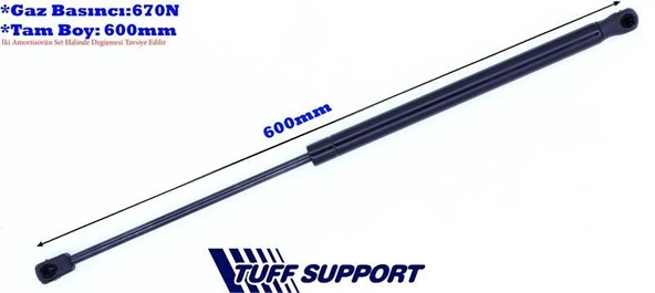 Tuff Sport Bagaj Amortisörü Fiat Fiorino 2008 (2 Adet) ürün görseli
