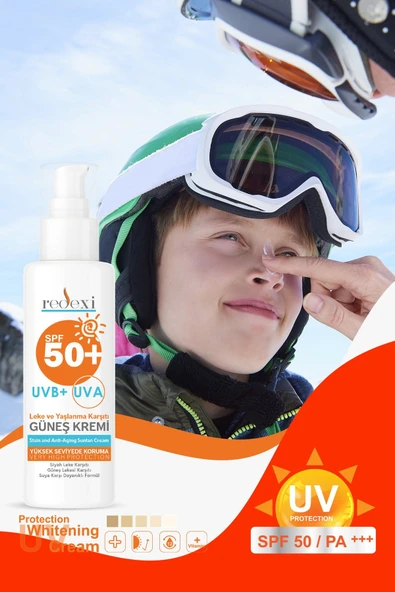 REDEXİ GÜNEŞ KREMİ SPF50 YÜZ VÜCUT IÇİN YÜKSEK KORUMA TÜM CİLTLER 100 ML - 7