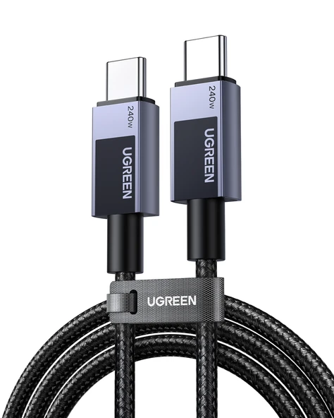UGREEN USB-C to USB-C 240W PD Hızlı Şarj Kablosu, Uzay Girişi, 1m, 45067