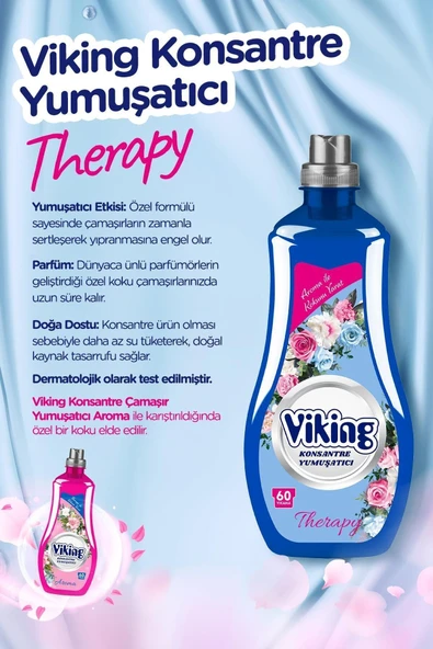 Konsantre Çamaşır Yumuşatıcısı Therapy 1440ml 6 Adet - 2