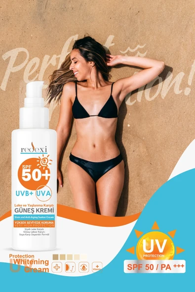 REDEXİ GÜNEŞ KREMİ SPF50 YÜZ VÜCUT IÇİN YÜKSEK KORUMA TÜM CİLTLER 100 ML - 6