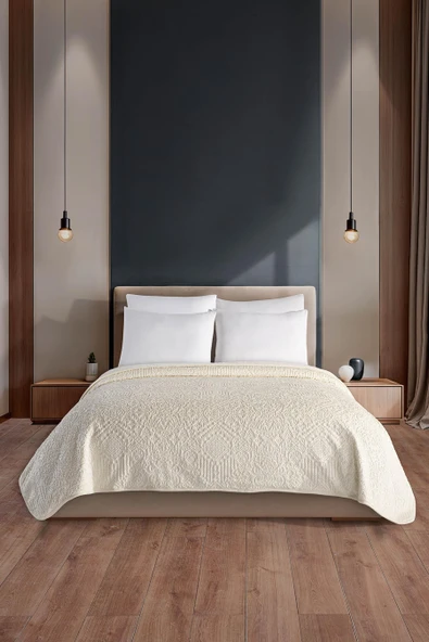 Tulia | Çift Kişilik Emboss Battaniye & Yatak Örtüsü | Ekstra Yumuşak | 200x220 - 4