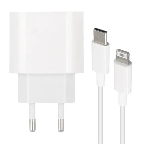 Weko WK-21443 PD-C 20 Watt Telefon Şarj Adaptörü + Type-C To Lightning Kablo - Resim 2