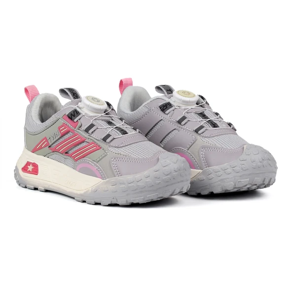 Kız Çocuk Buz Pembe Günlük Spor Ayakkabı | Rahat Yürüyüş ve Koşu Sneaker - Şık ve Dayanıklı Tasarım ürün görseli