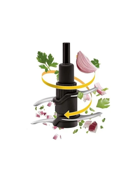 Tefal Masterchop 4 Bıçaklı Maxi 500W Doğrayıcı XXL Beyaz Rondo - 4