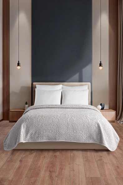 Tulia | Çift Kişilik Emboss Battaniye & Yatak Örtüsü | Ekstra Yumuşak | 200x220