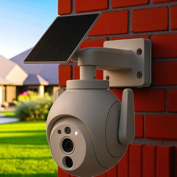 Güneşe Enerjili, Kaliteli Solar Dış Mekan Akıllı Kamera, Arıcı, Çiftçi, Çoban Kamerası, Full HD 3 MP