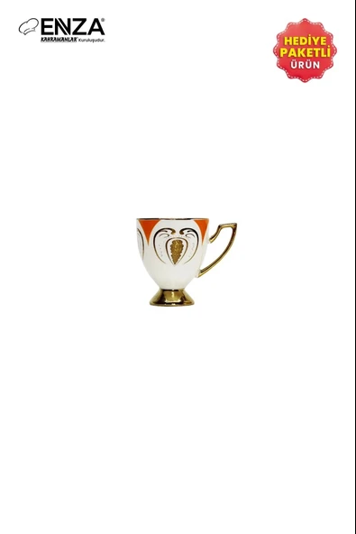 Kahramanlar Hera 6'lı 12 Parça Porselen Kahve Fincanı Takımı - Resim 6