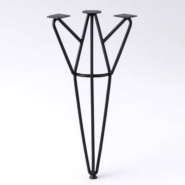 Rüzgar 71 cm Siyah Metal Masa ve Sehpa Ayağı Dayanıklı Mobilya Destek Yükseltici Ayak Modern Tasarım ürün görseli