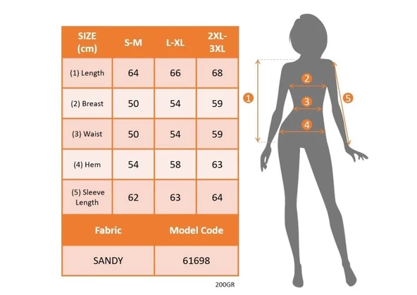 MDB Kadın Uzun Kollu V Yakalı Kolları Ispanyol Detayı Sandy Bluz - Resim 5