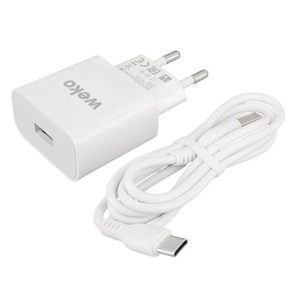 Weko WK-21435 M7 2.1 Amper Telefon Şarj Adaptörü + Type-C Kablo - Resim 4