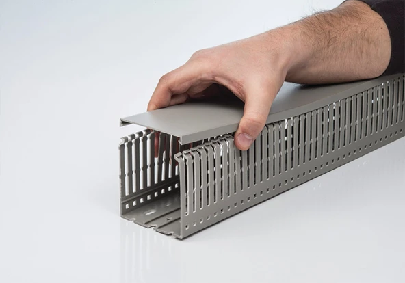 Plastim 40x60 Pano Tipi Delikli Kablo Kanalı - 1 Boy 2 mt Fiyatıdır - Resim 2