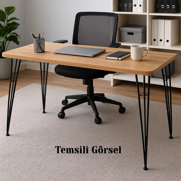 Rüzgar 71 cm Siyah Metal Masa ve Sehpa Ayağı Dayanıklı Mobilya Destek Yükseltici Ayak Modern Tasarım - Resim 5