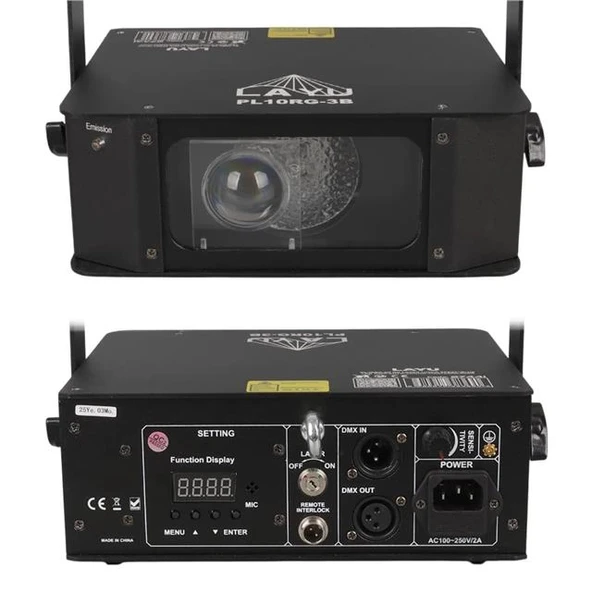 Layu PL-10RG-3B RG Lazer Lumia Efekti ve Mavi LED Wash Işık Sistemi - 3