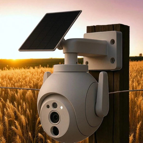 Güneşe Enerjili, Kaliteli Solar Dış Mekan Akıllı Kamera, Arıcı, Çiftçi, Çoban Kamerası, Full HD 3 MP - 3