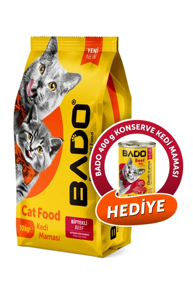 Bado Yetişkin Kedi Maması Etli 10 Kg