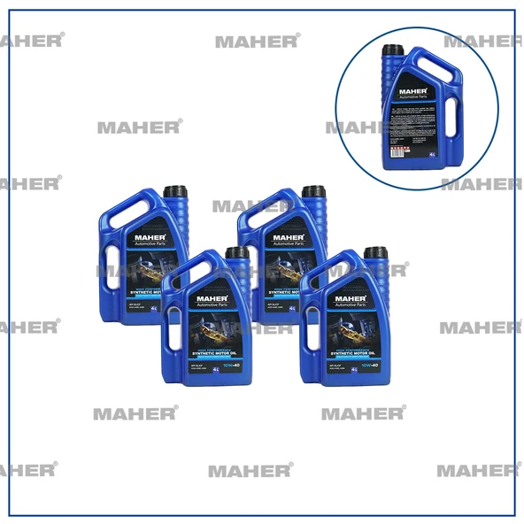 MOTOR YAĞI 10W/40 YARI SENTETİK SL-CF / 4LT 10W404 (4 ADET) ürün görseli