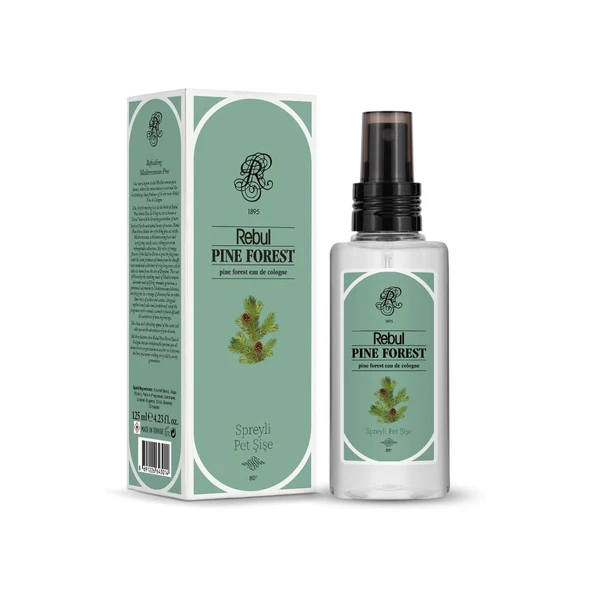 Rebul EDC Kolonya 125 ml Pet Şişe Aqua-Pine Forest-Ice-Bouquet 4 lü Karma - Resim 5