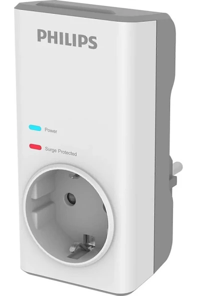 Tekli Akım Korumalı Priz 1140jul Aşırı Gerilim Korumalı Emniyet Kepengi Chp7010w Beyaz ürün görseli 1