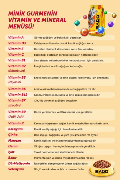 Bado Yetişkin Kedi Maması Etli 10 Kg - 7