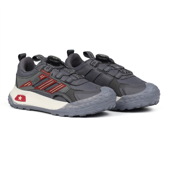 Kız Çocuk Füme Günlük Spor Ayakkabı | Rahat Yürüyüş ve Koşu Sneaker - Şık ve Dayanıklı Tasarım ürün görseli 1