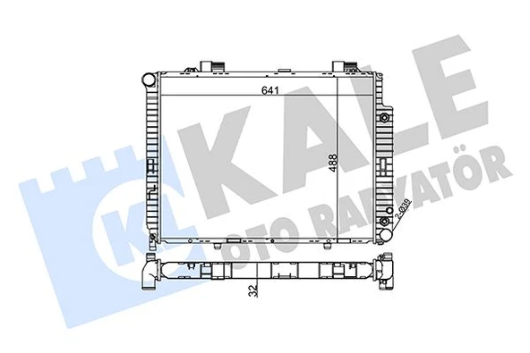 MOTOR SU RADYATORU MERCEDES M111 OM611 C208 A208 W210 S210 A2105006203 ürün görseli