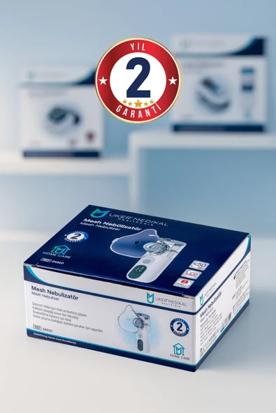 UKER Dijital Ekranlı Sessiz Mesh Nebulizer  CE & TÜV Onaylı, ÜTS Kayıtlı, Şarjlı, Çocuk ve Yetişkin Kullanımına Uygun